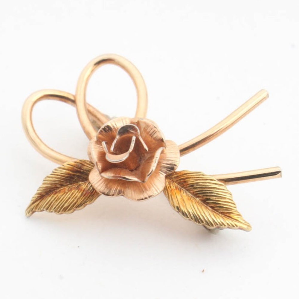 Krementz Vintage 1960s Rose Gold pin